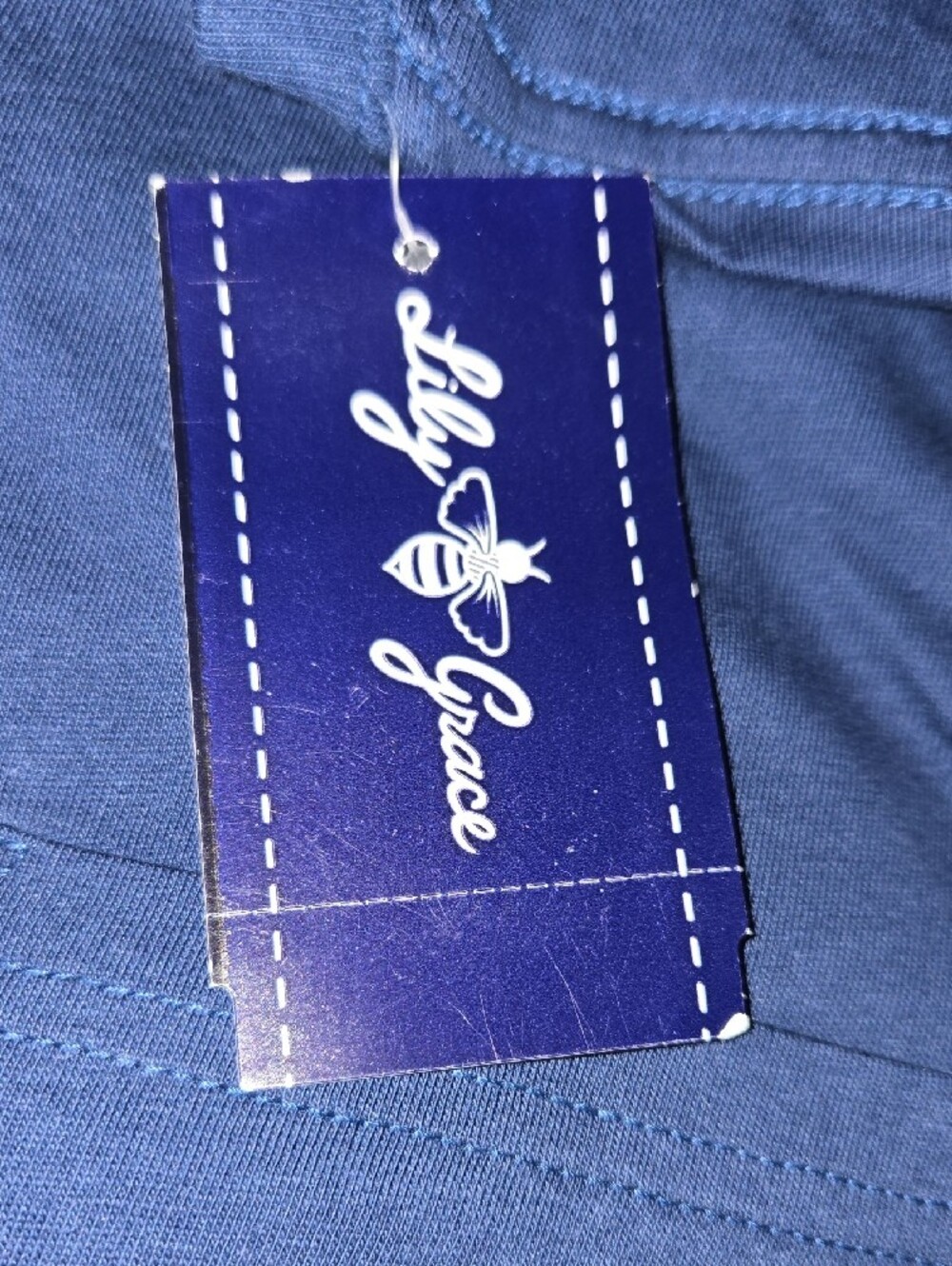 NWT Lily Grace "Whale Tail" Pocket Tee - Picture 2 of 5